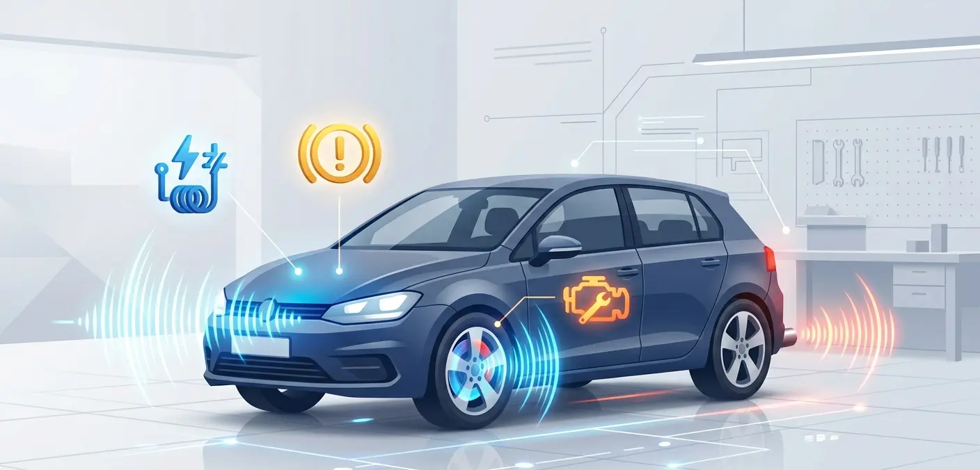 Different Types of Warning Sounds Produced by a Car