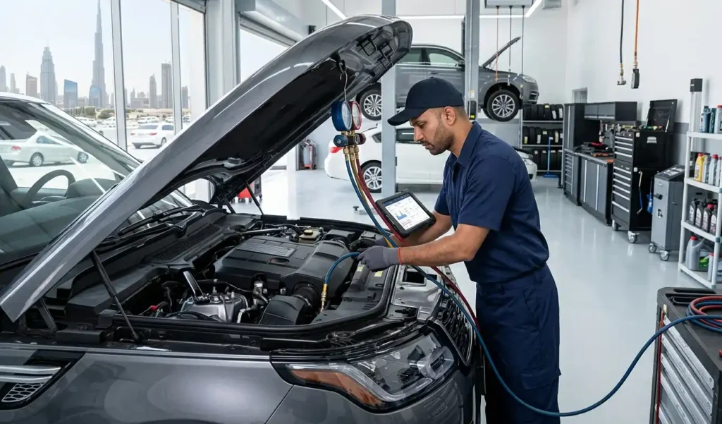 car-ac-repair-or-replacement-dubai-workshop