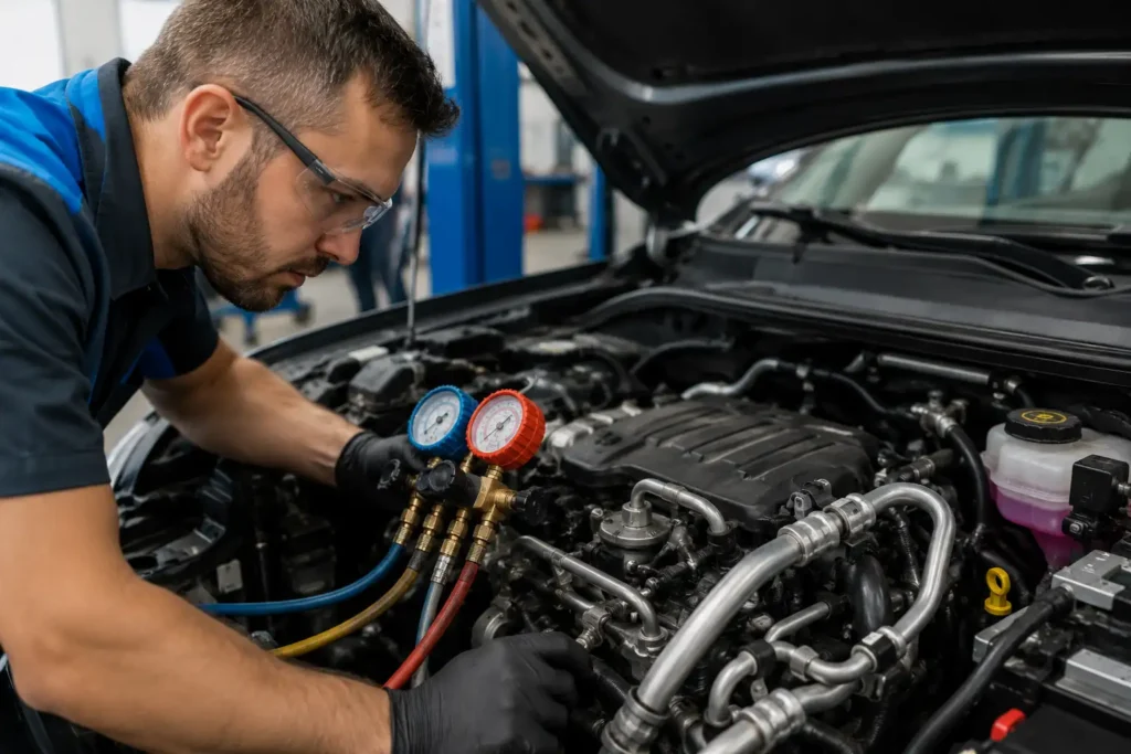 how-to-diagnose-ac-in-car-repair-garage