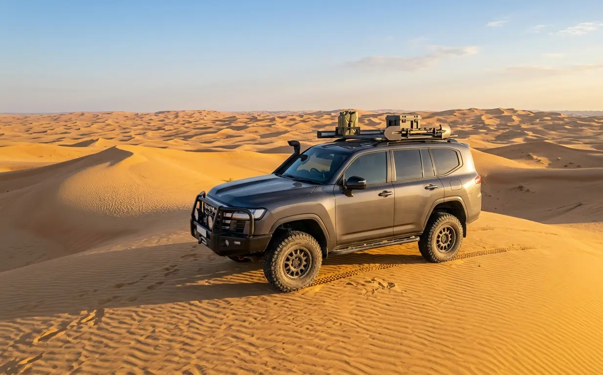 Desert-driving preparation for Nissan Patrol